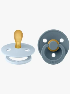 Sutter & Suttesnore|BIBS Colour Sutter 2-pak Latex Str. 1, Baby Blue/Petrol Blå