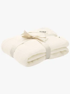 BIBS Stofbleer, Nusseklude & Babytæpper-Cuddle Swaddle Tæppe/ Stofble i Musselin, Ivory