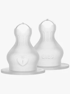 BIBS Spisetid-Fast Flow Sut Silikone 2-pak, Neutral