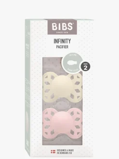 Sutter & Suttesnore|BIBS Infinity Sut 2-pak Str. 2 Symmetrical, Ivory/Blossom