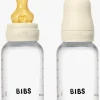 BIBS Spisetid-Slow Flow Sutteflaske Latex 2-pak 150 ml, Ivory