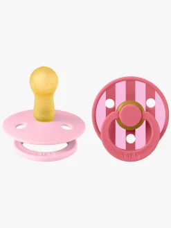 Sutter & Suttesnore|BIBS Studio Colour Block Sut 2-pak Latex Str. 2, Baby Pink Coral Mix Lyserød