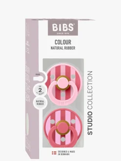 Sutter & Suttesnore|BIBS Studio Colour Block Sut 2-pak Latex Str. 2, Baby Pink Coral Mix Lyserød