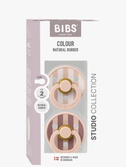 Sutter & Suttesnore|BIBS Studio Colour Block Sut 2-pak Latex Str. 2, Blush Mix Lyserød