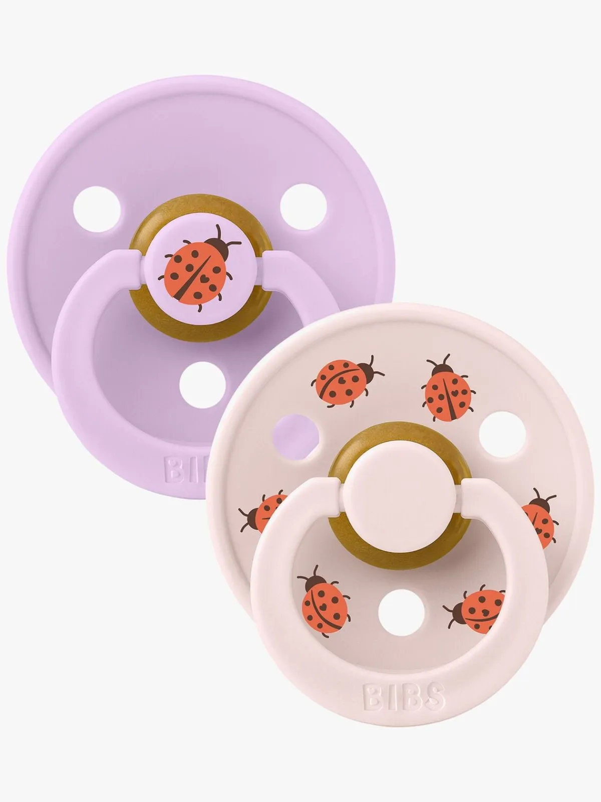 Sutter & Suttesnore|BIBS Studio Colour Bumblebee Sut 2-pak Latex Str. 2, Violet Sky Lilla/Lyserød