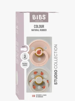 Sutter & Suttesnore|BIBS Studio Colour Ladybug Sut 2-pak Latex Str. 2, Blush Lyserød/Beige