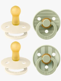 BIBS Sutter & Suttesnore-Studio Colour Sut 4-pak Latex Str. 2, Pin Ivory Vanilla/Pin Sage