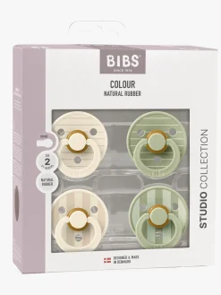 BIBS Sutter & Suttesnore-Studio Colour Sut 4-pak Latex Str. 2, Pin Ivory Vanilla/Pin Sage