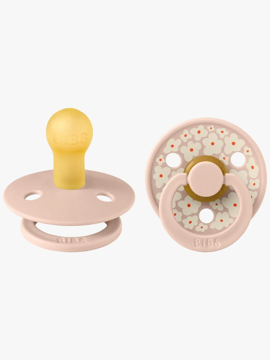 Sutter & Suttesnore|BIBS Studio Colour Sut 2-Pak Latex Str. 1 Rund, Jasmine/Blush Mix Lyserød