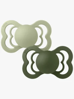 BIBS Sutter & Suttesnore-Supreme Sut 2-pak Latex Str. 2, Sage/Hunter Green