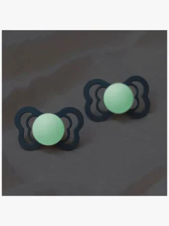 BIBS Sutter & Suttesnore-Supreme Sut 2-pak Silikone Str. 2, Blush Glow/Vanilla Glow