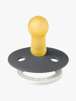 Sutter & Suttesnore|BIBS Sut Colour 2-pak Latex Str. 2, Iron Glow/Baby Blue Glow Grå/Blå