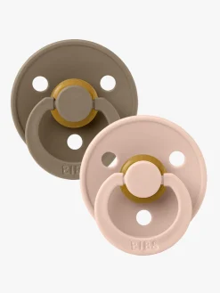 BIBS Sutter & Suttesnore-Sut Colour 2-pak Latex Størrelse 2, Dark Oak/Blush