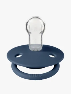 Sutter & Suttesnore|BIBS Sut De Lux 2-pak Silicone, Cloud/Steel Blue Grå/Blå