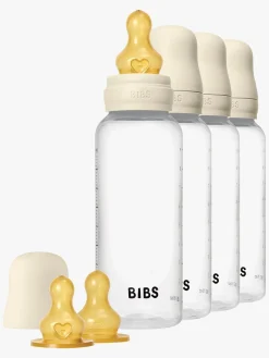 BIBS Spisetid-Sutteflaske Latex 4-pak 270 ml, Ivory
