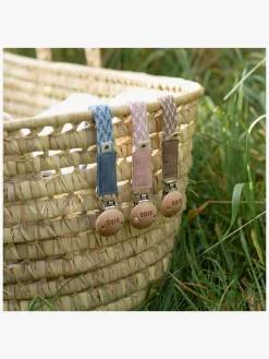 Sutter & Suttesnore|BIBS Suttesnor Pacifier Braid, Blush/Ivory Lyserød/Hvid