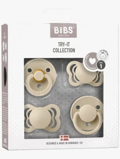 Sutter & Suttesnore|BIBS Try-it Collection Sut 4-Pak Str. 1, Vanilla