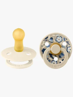 Sutter & Suttesnore|BIBS x Liberty Colour Bobo Sut 2-pak Latex Str. 2, Ivory Mix Hvid/Flerfarvet