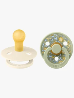 BIBS Sutter & Suttesnore-x Liberty Colour Sut 2-Pak Latex Str. 1 Rund, Eloise/Sage Mix