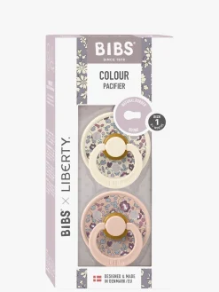 BIBS Sutter & Suttesnore-x Liberty Colour Sut 2-Pak Latex Str. 1 Rund, Eloise/Blush Mix