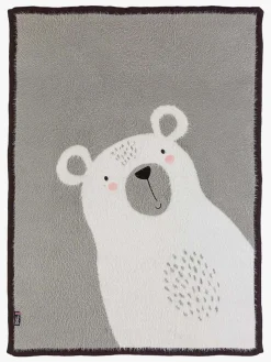 Interiør|BizziGrowin Bizzi Growin Strikket Tæppe Aio Baby, Polar Bear Grå