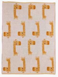 Børn BizziGrowin Interiør-Bizzi Growin Strikket Tæppe Aio Baby, Gilbert Giraffe