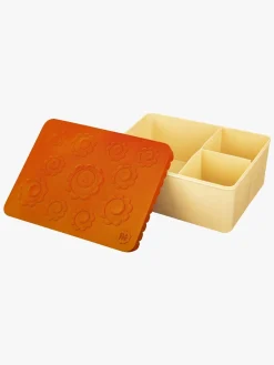 Spisetid|Blafre Madkasse 3 rum Blomst Orange/Gul