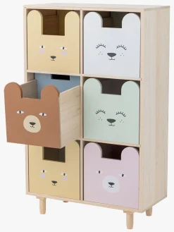 Børnemøbler|Bloomingville Calle Bogreol med Skuffer, Nature