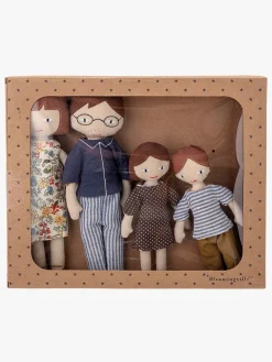 Dukker & Bamser|Bloomingville MINI Dukker Familien Webster 4 Stk.