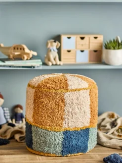 Børn Bloomingville Børnemøbler-MINI Kio Puf, Blå
