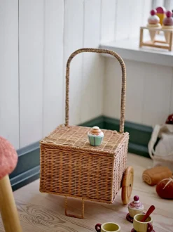 Børn Bloomingville Opbevaring-MINI Penne Rullevogn, Natur