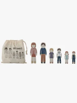 Bloomingville Legetøjsfigurer-MINI Træfigurer Familien Wilton 6 Stk.