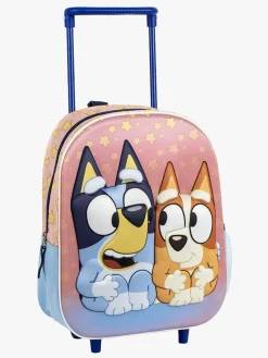 Tasker|Bluey 3D Kuffert, Lyserød/blå