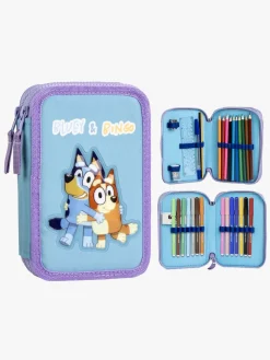 Kreativt Legetøj|Bluey Dobbelt Penalhus, Blå/Lilla