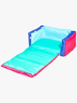 Børnemøbler|Bluey 2-i-1 Oppustelig Flip Out Sofa, Lyserød/blå