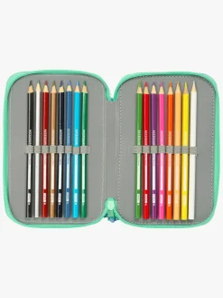 Kreativt Legetøj|Bluey Penalhus med 3 Rum, Sisters Blå/Grøn