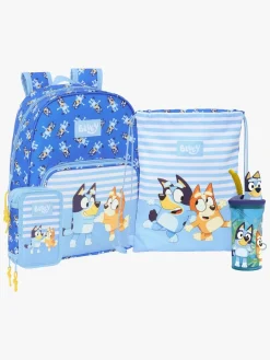 Tasker|Bluey Rygsæk 10L, Gymnastikpose, Penalhus & Flaske, Let's Play