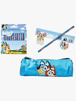 Bluey Kreativt Legetøj-Skrivesæt med Farvekridt & Penalhus