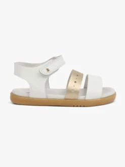 Sandaler & Klipklapper|Bobux I-walk Trinity Sandaler, Gold/White