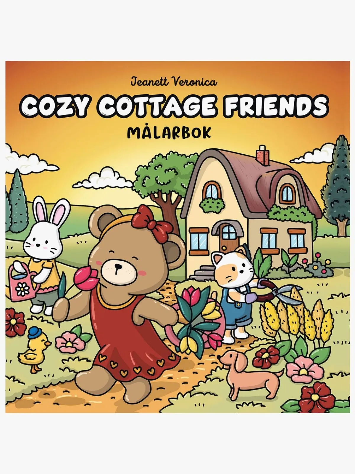 BokforlagetMaxStrom Kreativt Legetøj-Cozy Cottage Life Malebog