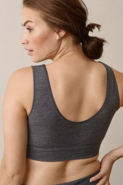 Tøj Til Mor|Boob The Go-To Merino Wool BH, Dk Greymelange Grå