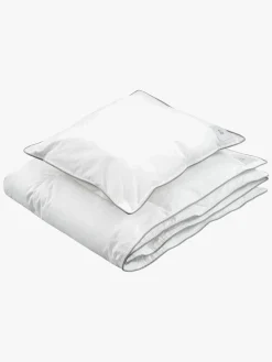 Børnesenge & Tilbehør|Borgans Borganäs of Sweden  Luksuriøs Dyne & Fiberpude 70 x 80, Hvid