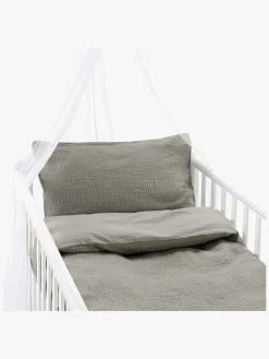 Sengetøj|Borgans Borganäs Sengesæt Tremmeseng Rolling 100 x 130 2-delt, Grå