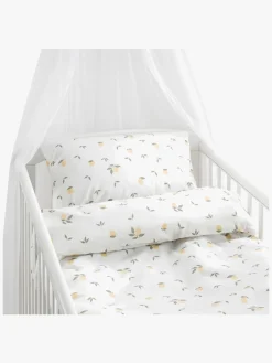 Sengetøj|Borgans Borganäs Sengesæt Tremmeseng Lemons 100x130, Gul