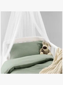 Børn Borgans Sengetøj-Borganäs Sengesæt Tremmeseng Rolling 100 x 130 2-delt, Grøn