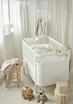 Sengetøj|Borgans Borganäs Sengesæt Tremmeseng Humble 100 x 130 2-delt, Hvid