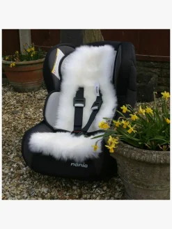 Vogntilbehør|Bozz Lammeskinshynde, White Hvid