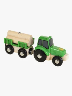 Brio Togbaner & Legeborde-33799 Traktor m/vogn og tømmer