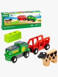 Brio Togbaner & Legeborde-36018 World Farm Batteri Traktor