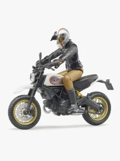 Udelegetøj|Legetøjsbiler & -Fartøjer|Bruder Ducati Scrambler Desert Sled m. Fører